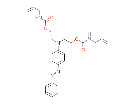 Molecular Structure of 847161-51-7 (Carbamic acid, 2-propenyl-,[[4-(phenylazo)phenyl]imino]di-2,1-ethanediyl ester)