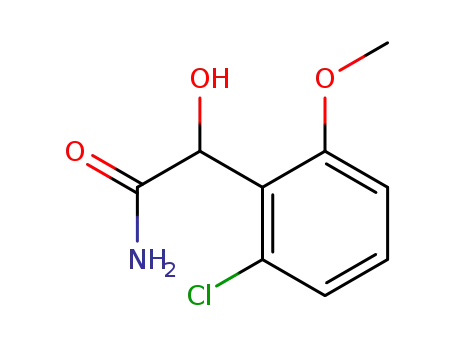 Molecular Structure of 82129-17-7 (Benzeneacetamide,  2-chloro--alpha--hydroxy-6-methoxy-)
