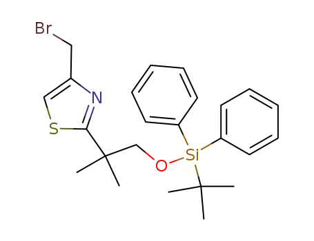 4-bromomethyl-2-[(2-tert-butyldimethylsilyloxy)-1,1-dimethylethyl]thiazole