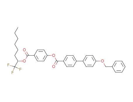 (S)-(-)-4-<<<1-(trifluoromethyl)heptyl>oxy>carbonyl>phenyl 4'-(benzyloxy)biphenyl-4-carboxylate
