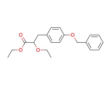 Benzenepropanoic acid, a-ethoxy-4-(phenylmethoxy)-, ethyl ester