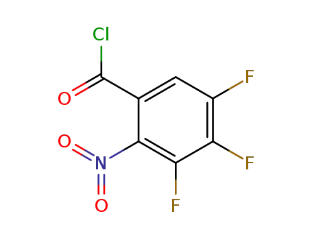 Molecular Structure of 173589-92-9 (2-nitro-3,4,5-trifluorobenzoyl chloride)