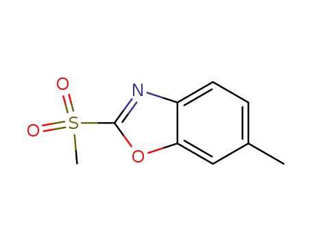 Molecular Structure of 791594-35-9 (Benzoxazole,6-methyl-2-(methylsulfonyl)-(9CI))