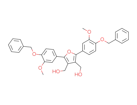 [2,5-Bis-(4-benzyloxy-3-methoxy-phenyl)-4-hydroxymethyl-furan-3-yl]-methanol