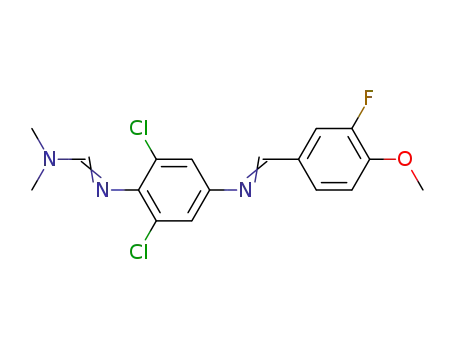 Methanimidamide,
N'-[2,6-dichloro-4-[[(3-fluoro-4-methoxyphenyl)methylene]amino]phenyl]-
N,N-dimethyl-