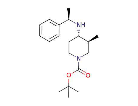 1-Piperidinecarboxylic acid, 3-methyl-4-[[(1R)-1-phenylethyl]amino]-,
1,1-dimethylethyl ester, (3S,4S)-