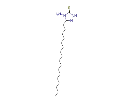 Molecular Structure of 23455-87-0 (4-Amino-5-heptadecyl-3-mercapto-1,2,4-triazole)
