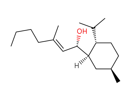 Molecular Structure of 289909-79-1 ((E)-(R)-1-((1R,2S,5R)-2-Isopropyl-5-methyl-cyclohexyl)-3-methyl-hept-2-en-1-ol)