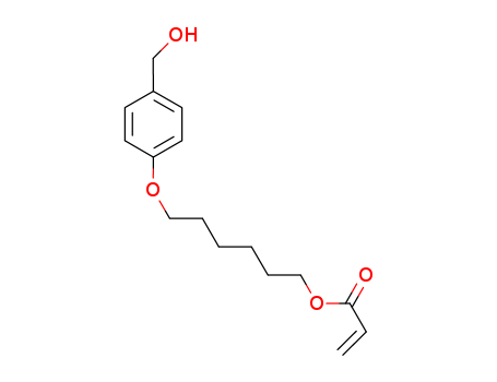Molecular Structure of 199917-34-5 (2-Propenoic acid, 6-[4-(hydroxymethyl)phenoxy]hexyl ester)