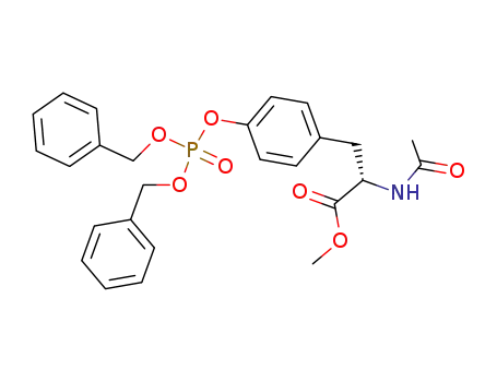 Molecular Structure of 244210-96-6 (N-acetyl-L-tyrosine dibenzyl phosphate methyl ester)