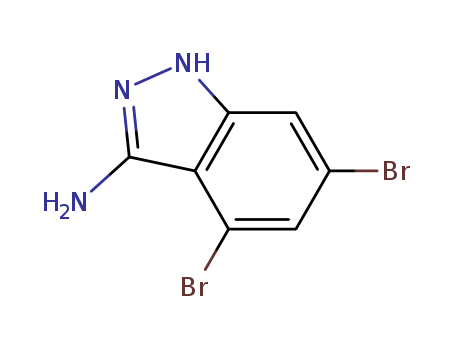 1H-Indazol-3-amine, 4,6-dibromo-                                                                                                                                                                        