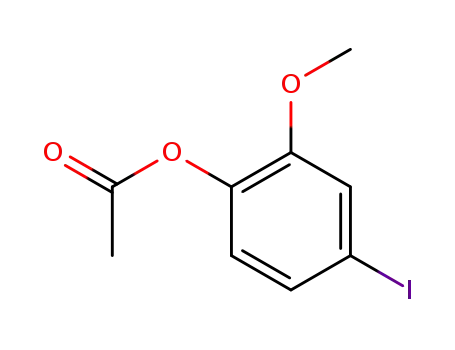 Molecular Structure of 179902-22-8 (1-acetoxy-4-iodo-2-methoxy-benzene)
