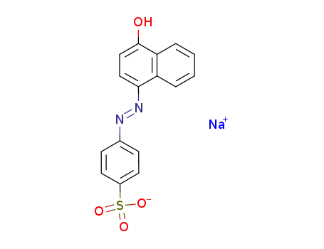 Benzenesulfonic acid, 4-[(4-hydroxy-1-naphthalenyl)azo]-, monosodium
salt, (E)-