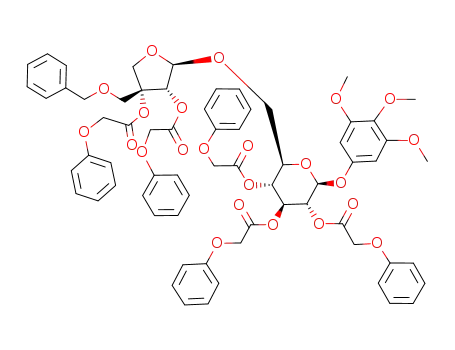 3,4,5-trimethoxyphenyl 2,3,4-tri-O-phenoxyacetyl-6-O-(2,3-di-O-phenoxyacetyl-5-O-benzyl-β-D-erythro-apiofuranosyl)-β-D-glucopyranoside