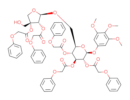 3,4,5-trimethoxyphenyl 2,3,4-tri-O-phenoxyacetyl-6-O-(2,3-di-O-phenoxyacetyl-β-D-erythro-apiofuranosyl)-β-D-glucopyranoside