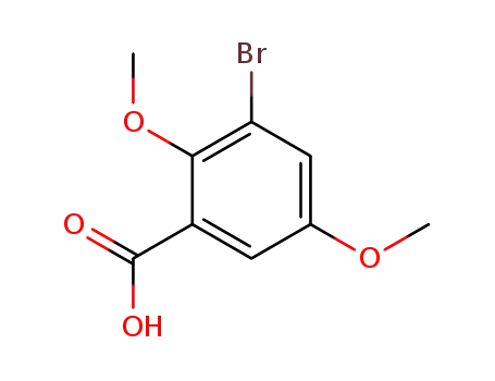 Molecular Structure of 100940-12-3 (3-BROMO-2,5-DIMETHOXYBENZOIC ACID)