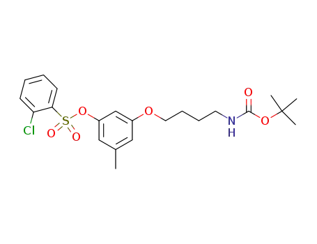 2-Chlorobenzenesulfonic acid 3-[[4-(N-tert-butoxycarbonyl)amino]butoxy]-5-methylphenyl ester