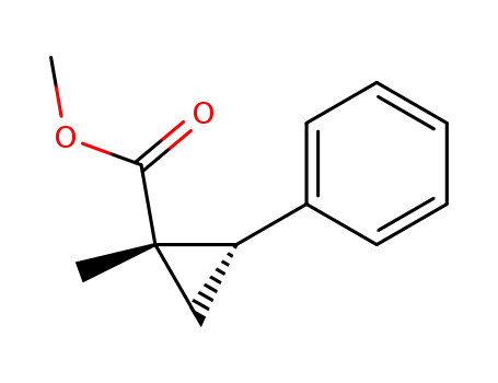 Cyclopropanecarboxylic acid, 1-methyl-2-phenyl-, methyl ester,
(1S,2S)-