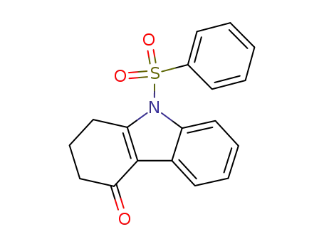 Molecular Structure of 104876-54-2 (9-(phenylsulfonyl)-1,2,3,9-tetrahydro-4H-carbazol-4-one)