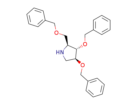 Pyrrolidine, 3,4-bis(phenylmethoxy)-2-[(phenylmethoxy)methyl]-,
(2S,3S,4S)-