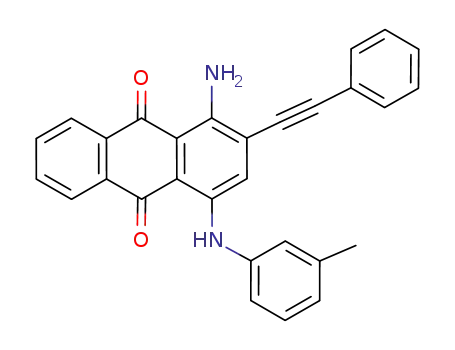 4-(m-toluidino)-1-amino-2-(phenylethynyl)anthracene-9,10-dione