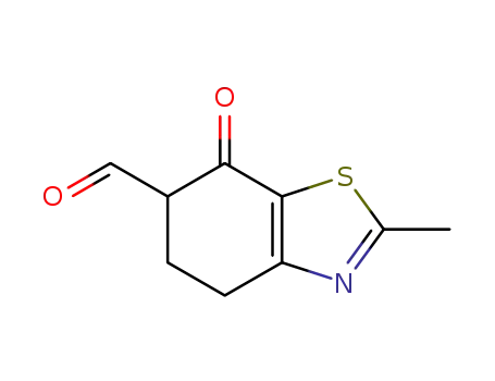 Molecular Structure of 827598-56-1 (2-Methyl-7-oxo-4,5,6,7-tetrahydrobenzo[d]thiazole-6-carbaldehyde)