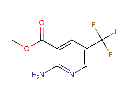 Molecular Structure of 1227048-89-6 (Methyl 2-amino-5-(trifluoromethyl)nicotinate)