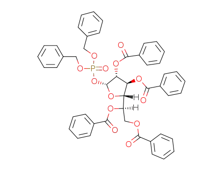 dibenzyl 2,3,5,6-tetra-O-benzoyl-α-D-galactofuranosyl-1-phosphate