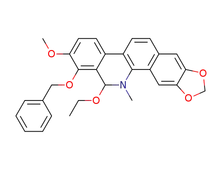 2,3-(methylenedioxy)-5-methyl-6-ethoxy-7-benzyloxy-8-methoxy-5,6-dihydrobenzo[c]phenanthridine