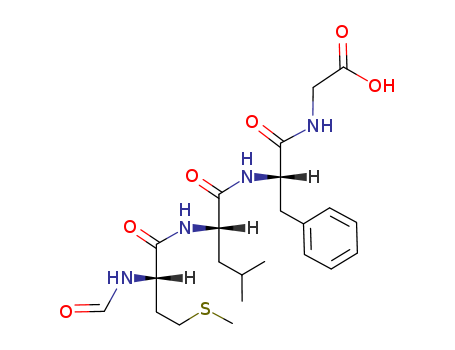 Molecular Structure of 115900-53-3 (Glycine, N-[N-[N-(N-formyl-L-methionyl)-L-leucyl]-L-phenylalanyl]-)