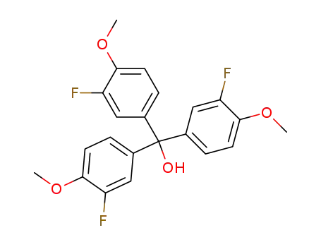 Molecular Structure of 271241-68-0 (tris(3-fluoro-4-methoxyphenyl)carbinol)