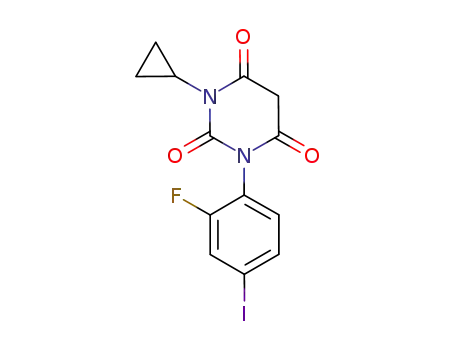 1-cyclopropyl-3-(2-fluoro-4-iodophenyl)pyrimidine-2,4,6-trione