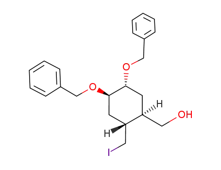 ((1R,2R,4R,5R)-4,5-bis(benzyloxy)-2-(iodomethyl)cyclohexyl)methanol