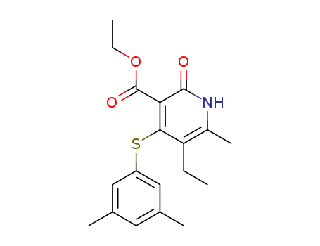3-PYRIDINECARBOXYLICACID,4-[(3,5-DIMETHYLPHENYL)THIO]-5-ETHYL-1,2-DIHYDRO-6-METHYL-2-OXO-,ETHYLESTER