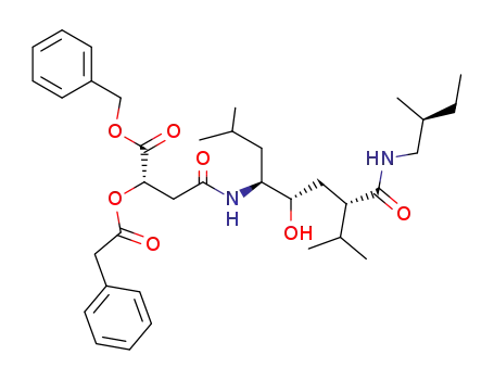 (phenylacetyl)-1-benzyl-2(S)-malyl-5(S)-amino-4(S)-hydroxy-2(S)-isopropyl-7-(methyloctanoyl)-2(S)-methylbutylamine