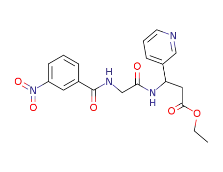 ethyl β-[[2-[[(3-nitrophenyl)carbonyl]amino]acetyl]amino]pyridine-3-propanoate