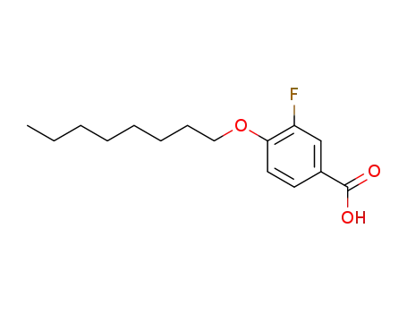Molecular Structure of 326-78-3 (3-FLUORO-4-N-OCTYLOXYBENZOIC ACID)