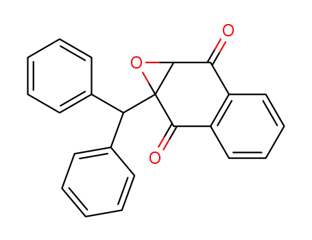 Molecular Structure of 73377-81-8 ((-)-2-(Diphenylmethyl)-1,4-naphthoquinone 2,3-epoxide)