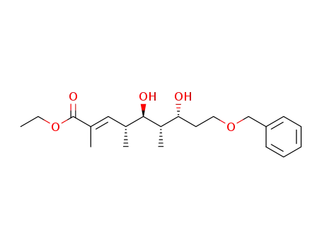 (E)-(4R,5R,6S,7R)-9-Benzyloxy-5,7-dihydroxy-2,4,6-trimethyl-non-2-enoic acid ethyl ester