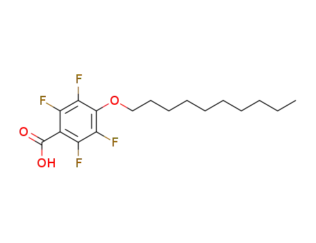 Molecular Structure of 97206-27-4 (4-(decyloxy)-2,3,5,6-tetrafluorobenzoic acid)