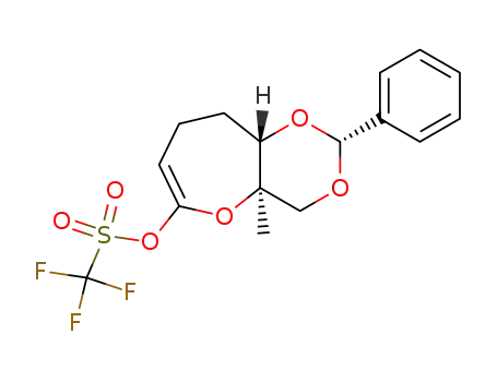 Trifluoro-methanesulfonic acid (2R,4aR,9aS)-4a-methyl-2-phenyl-4a,8,9,9a-tetrahydro-4H-1,3,5-trioxa-benzocyclohepten-6-yl ester