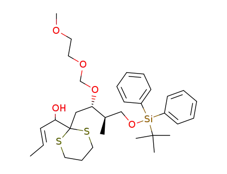 (E)-1-{2-[(2S,3R)-4-(tert-Butyl-diphenyl-silanyloxy)-2-(2-methoxy-ethoxymethoxy)-3-methyl-butyl]-[1,3]dithian-2-yl}-but-2-en-1-ol