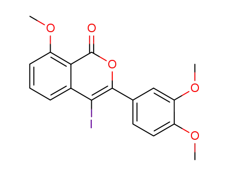 4-iodo-3-(3,4-dimethoxyphenyl)-8-methoxyisocoumarin