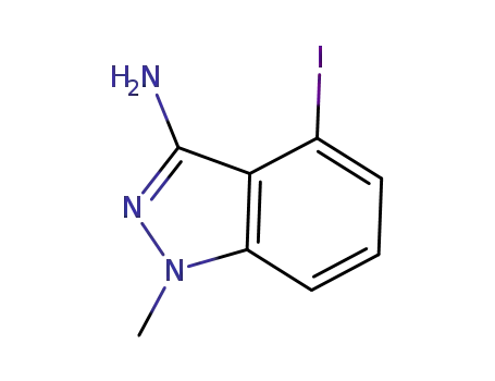 Molecular Structure of 796967-84-5 (4-Iodo-1-methyl-1H-indazol-3-ylamine)