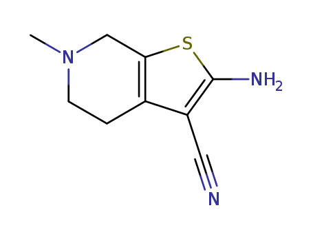 2-Amino-6-methyl-4,5,6,7-tetrahydrothieno[2,3-c]pyridine-3-carbonitrile 37578-06-6