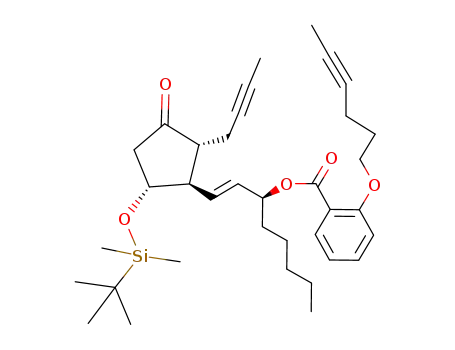 (1S,2E)-3-[(1R,2R,5R)-5-{[1-(tert-butyl)-1,1-dimethylsilyl]oxy}-2-(2-butynyl)-3-oxocyclopentyl]-1-pentyl-2-propenyl 2-(4-hexynyloxy)benzoate