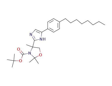 3-Oxazolidinecarboxylic acid,
2,2,4-trimethyl-4-[4-(4-octylphenyl)-1H-imidazol-2-yl]-, 1,1-dimethylethyl
ester