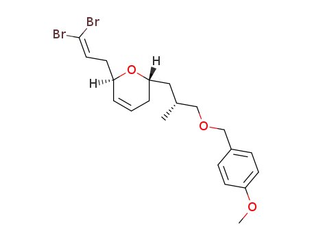 (2S,6R)-6-(3,3-Dibromo-allyl)-2-[(R)-3-(4-methoxy-benzyloxy)-2-methyl-propyl]-3,6-dihydro-2H-pyran