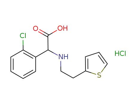 (+/-)-N-(2-(2-thienyl)ethyl)-2-chlorophenyl glycine hydrochloride