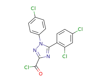 1-(4-chlorophenyl)-5-(2,4-dichlorophenyl)-1H-1,2,4-triazole-3-carbonyl chloride